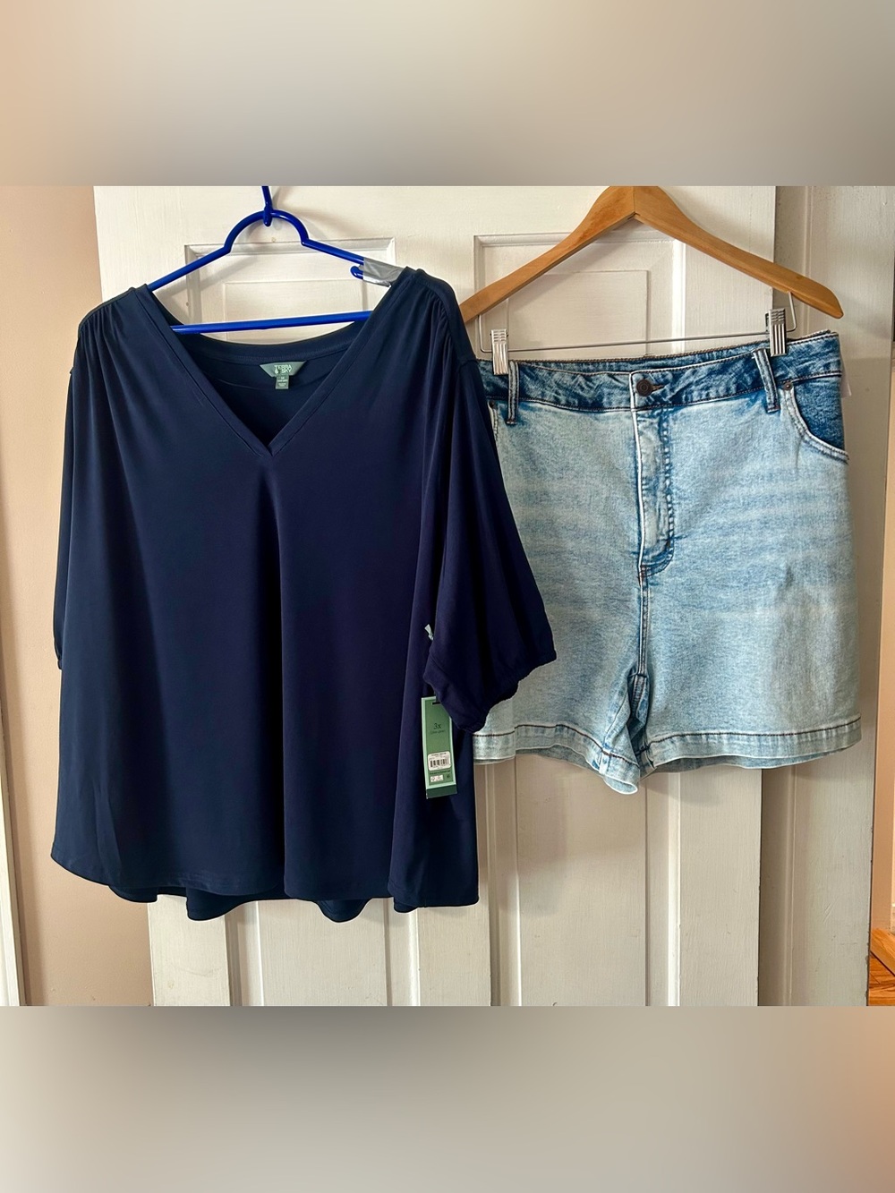 Womens Terra & Sky Shorts w/ Top Cute Summer Set 3X